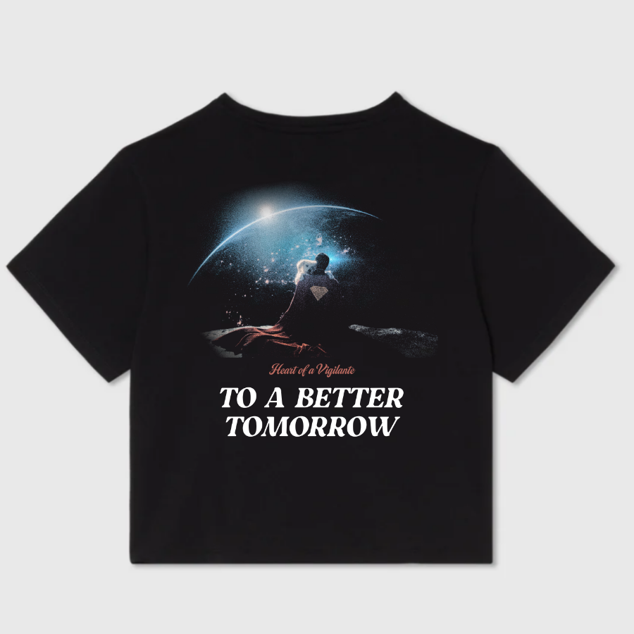 Superman "to a better tomorrow" Baby Tee